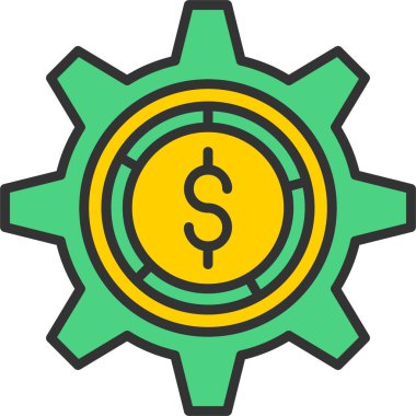 Para için. Web simgesi basit illüstrasyon