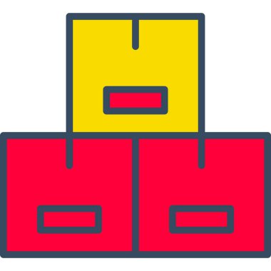 kutu gönderme simgesi düz biçimli