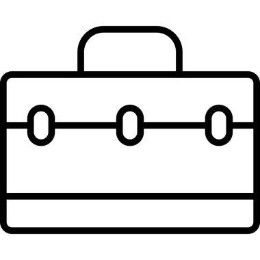 Çanta. Web simgesi tasarımı illüstrasyonu