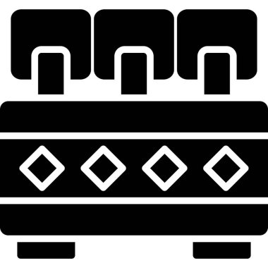 Giysiler kış kış ikonu ana hatlarıyla