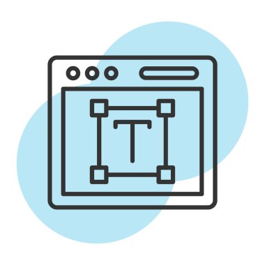 Ağ simgesi. satır simgesi