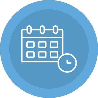 Takvim Vektörü Şekil Simgesi Tasarımı