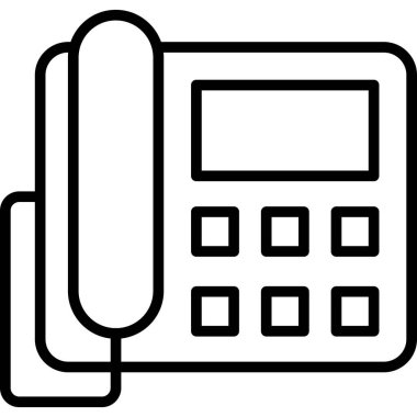 telefon simgesi, vektör illüstrasyonu