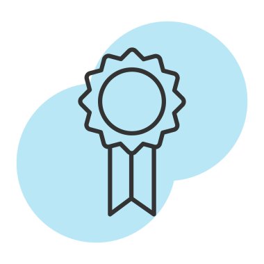 Ödül simgesi soyut bir grupta izole edildi