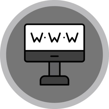 Web tarayıcı vektör simgesi