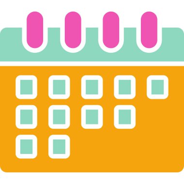 Takvim. Web simgesi basit illüstrasyon