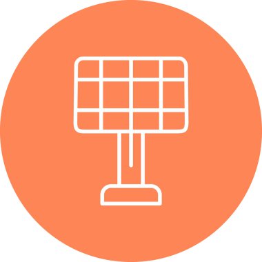 Bir tenis ikonunun vektör illüstrasyonu.