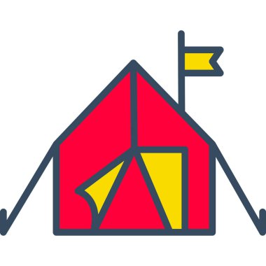 çiftlik evi simgesi, vektör illüstrasyonu