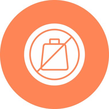 Alışveriş poşeti ikon vektör illüstrasyonu