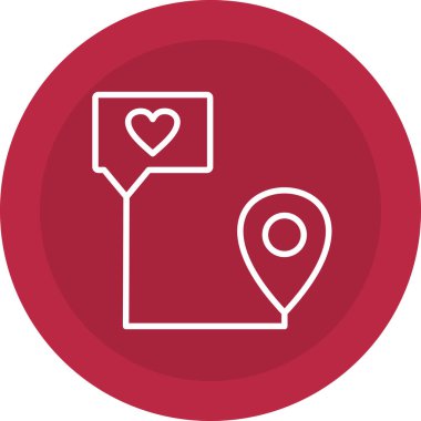 konum pin simgesi vektörü