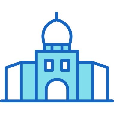 cami vektör renk çizgisi simgesi