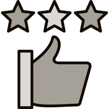 Outline biçiminde geribildirim değerlendirme simgesi