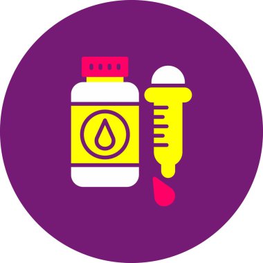 Yağ şişesi vektör simgesi modern basit tasarım illüstrasyonu