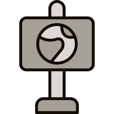 uydu simgesi vektör illüstrasyonu