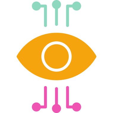 Göz. Web simgesi basit illüstrasyon