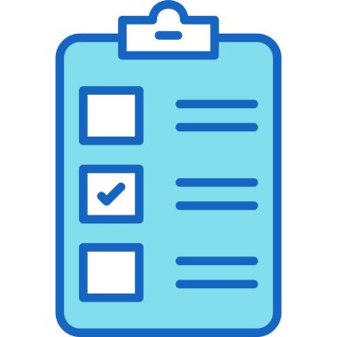 Kontrol listesi ikon vektör illüstrasyonu. Pano