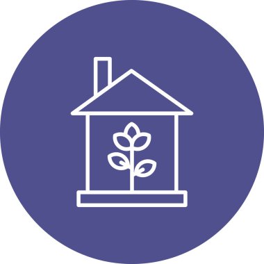 Ev Vektörü Kabartma Simgesi Tasarımı