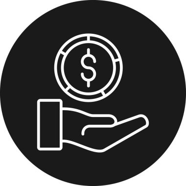 Dolar simgesi, vektör illüstrasyonu