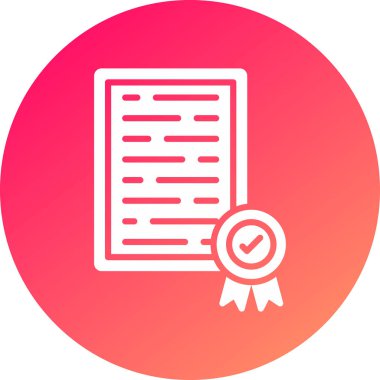 belge düz vektör simgesi