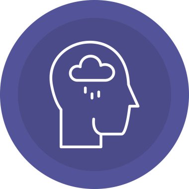 Bulut. Web simgesi basit tasarım