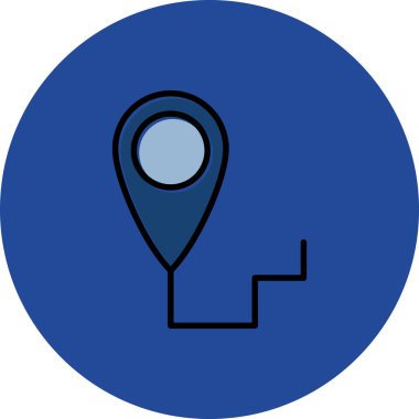 Harita işaretleyici. Basit resimleme