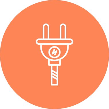 Elektrik dolgu simgesinin vektör illüstrasyonu