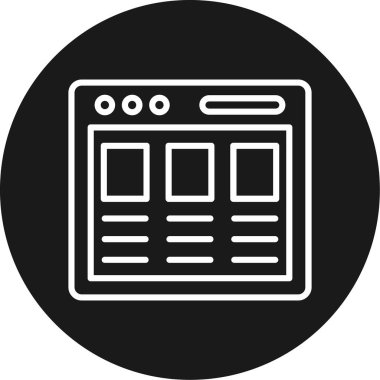 seo modern simgesinin vektör illüstrasyonu