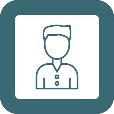 Soyut arkaplanda erkek simgesi izole edildi