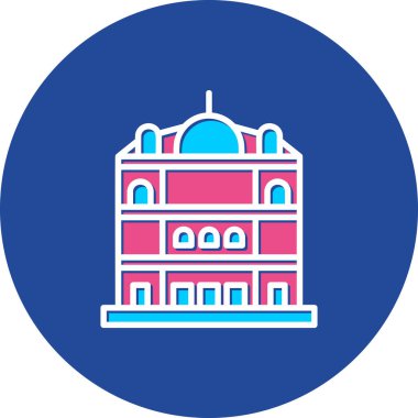 Bir binanın vektör illüstrasyonu