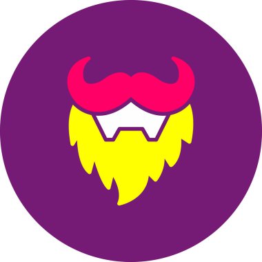 Cadılar Bayramı düz simgesi, vektör illüstrasyonu