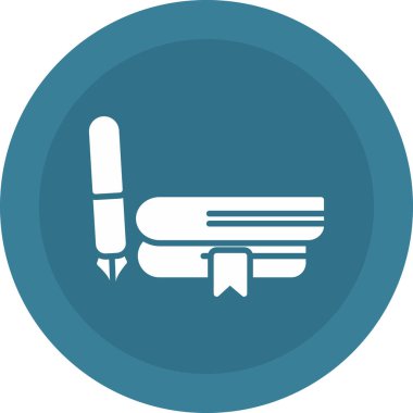 kalem simgesi. düz tasarım