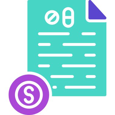 Belge. Web simgesi basit illüstrasyon