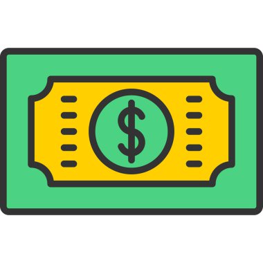 nakit para dolar simgesi Doldurulmuş dış hat biçimi