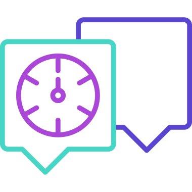 Sohbet balonu simgesinin vektör çizim