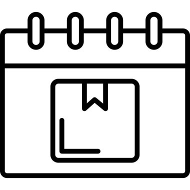 Takvim simgesi, vektör çizimi