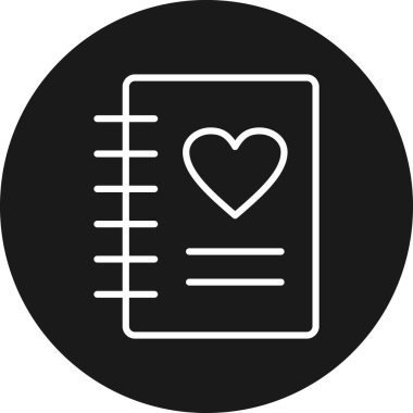 Kitap simgesini, basit vektör çizim