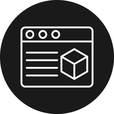 Web vektör illüstrasyon simgesi