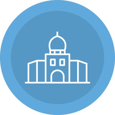 Bina. Web simgesi basit illüstrasyon