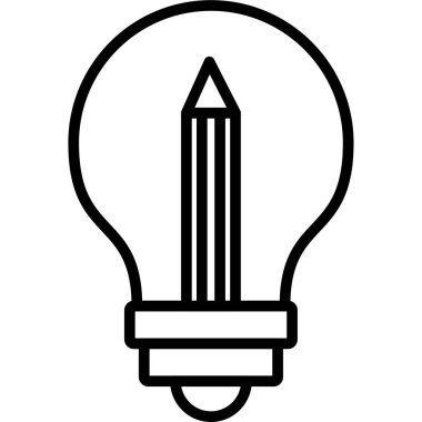 elektrik ampul simgesi, özet biçimi