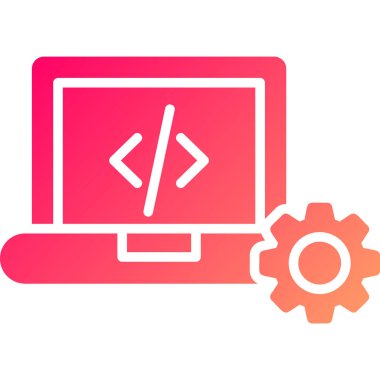 bilgisayar ekranı simgesi, vektör illüstrasyonu