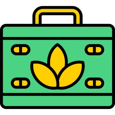 Evrak Çantası'nı web simgesi, vektör çizim