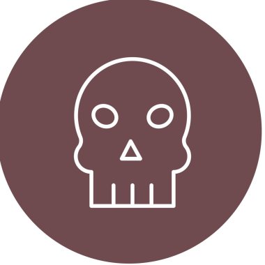 Kurukafa simgesi vektör illüstrasyonu