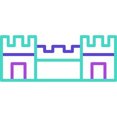 Kale vektör simgesi oluşturuluyor