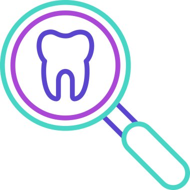 Dişçi. Web simgesi basit illüstrasyon