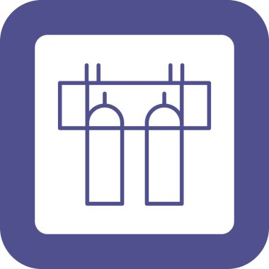 Modern b 'nin vektör illüstrasyonu eksik simgesi