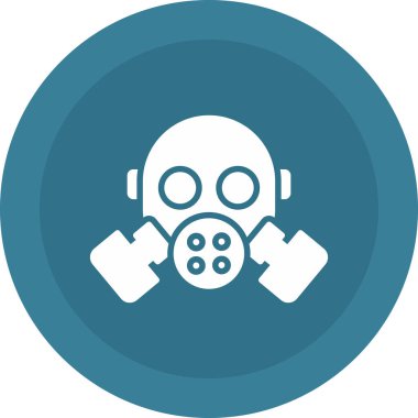 vektör gaz maskesi simgesi