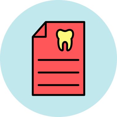 Diş sağlığı ikonu. vektör illüstrasyonu