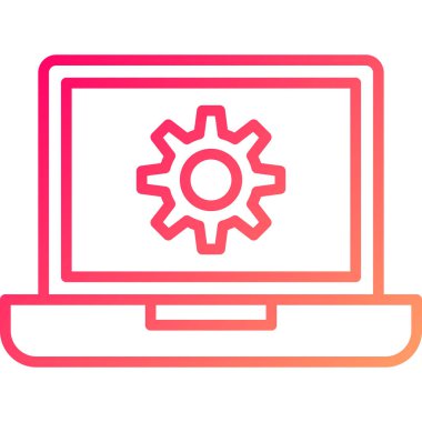 Simge, vektör illüstrasyonu ayarlanıyor