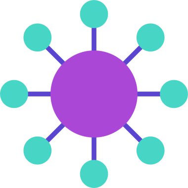 düz biçimli genel ağ bağlantı simgesi