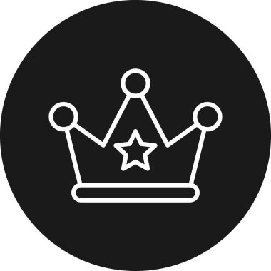 kral taç simgesi modada izole edilmiş arkaplan